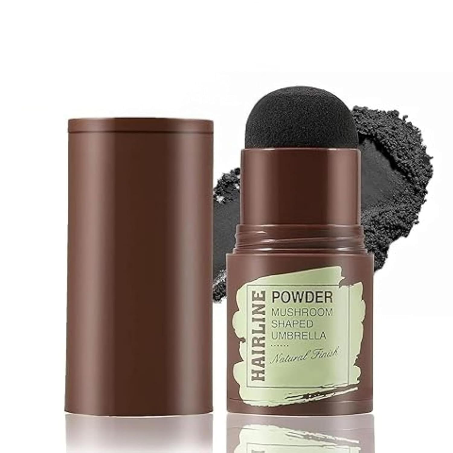 Instant Natural Hairline Colour Touch-Up Powder for Women & Men - Black | Hair Shading Sponge Pen, Hairline Shadow Powder Stick, Quick Hair Root Touch-Up Stick (Black, PACK OF 1)-picture-21