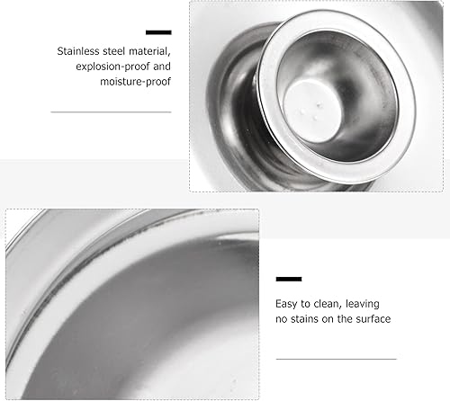 Miniatura 5 de DOITOOL Tapa de olla de acero inoxidable, tapa de cacerola pequeña, cubierta para ollas de especias, cubierta de olla para condimentos, tapa de