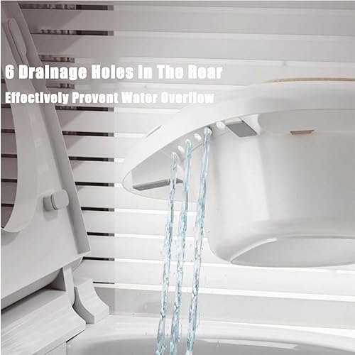 Miniatura 5 de ROBECCHI Vaporizador vaginal, eléctrico, doble enjuague para hemorroides y fisuras, 6 agujeros de drenaje, 3 modos de bañera para adultos y mujeres