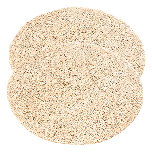 Garneck Posavasos de Kung Fu para Taza de Té Resistentes al Calor Absorbentes Y sin Esponja Vegetal para Bar en Casa 2 Unidades