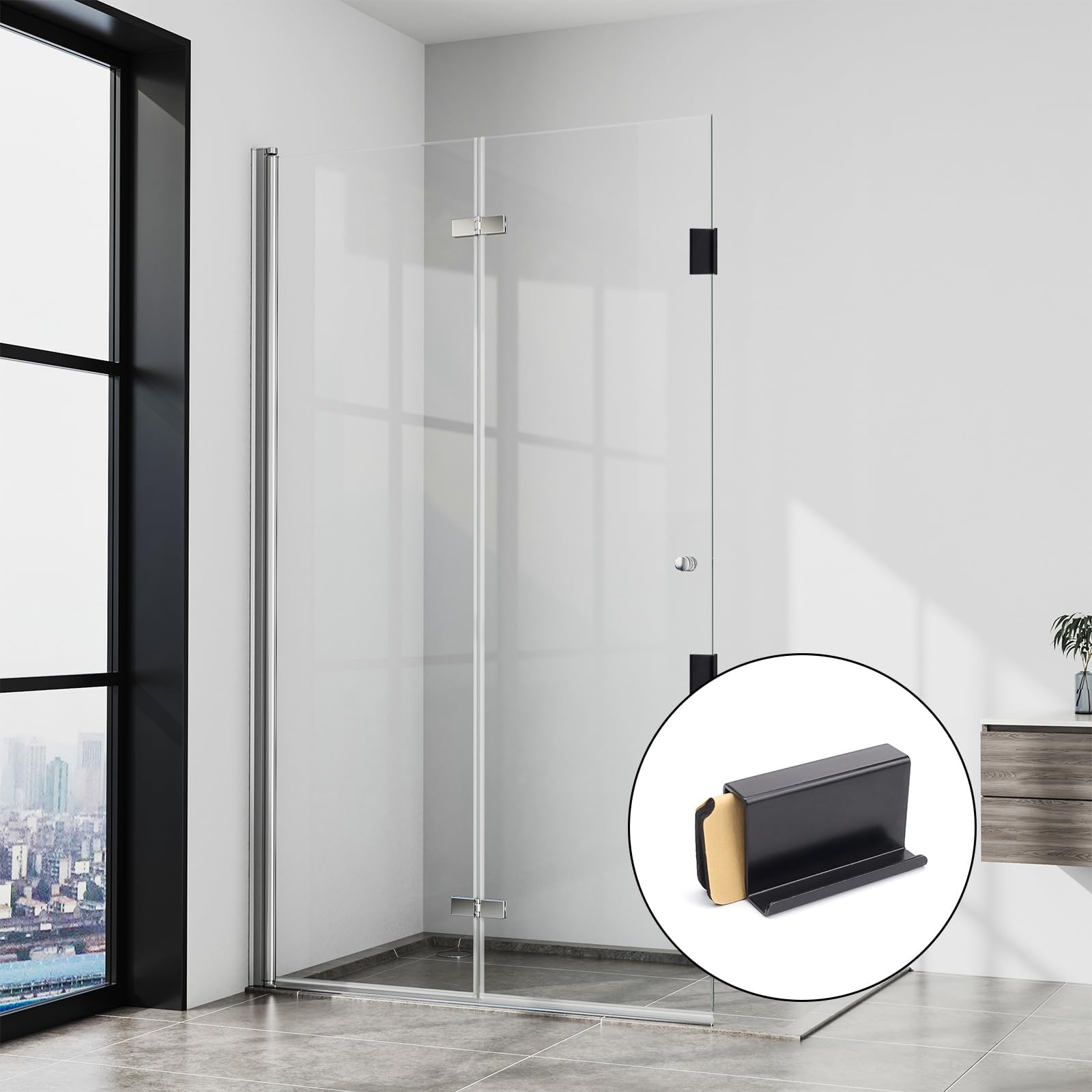 Poignées De Porte Easy-k Ersa Sans Perçage Noires Sans Ressorts De Rappel à Prix Carrefour