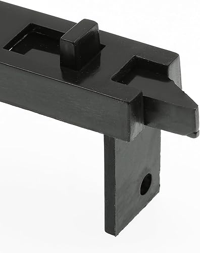 Miniatura 6 de Prime-Line F 2628 - Par de pestillos de vinilo de repuesto con resorte para ventana, centro de agujeros de 1-1116 pulgadas, negro (paquete