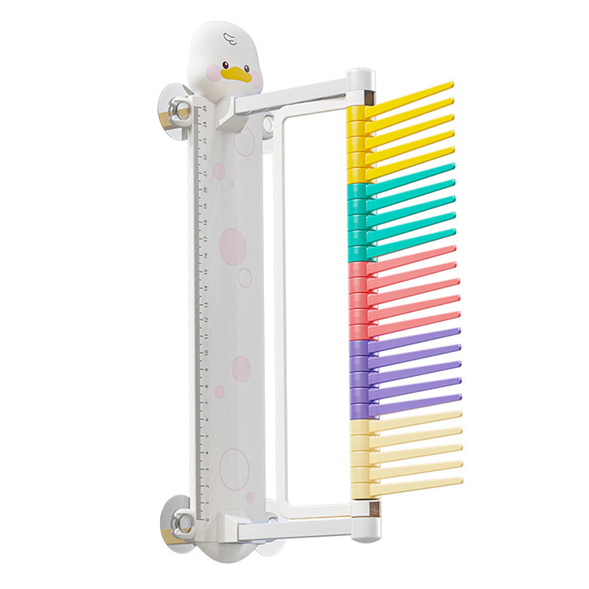 Vertikaler Hochsprung -Testpol für Kinder, Cartoonente Wandmontage vertikaler Sprungmessung, angenommener vertikales Sprungmesswerkzeug für Kindergarten