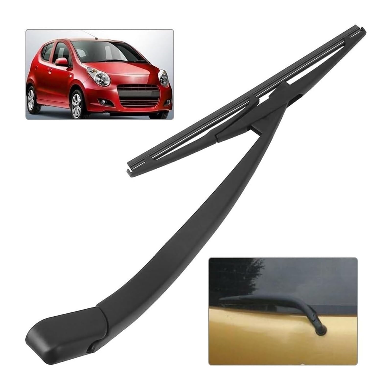 Para Suzuki Para Alto 2009 2010 2011 2012 2013 2014 Parabrisas Ventana Trasera Limpiaparabrisas Coche Trasero Juego Brazo Brazo Limpiaparabrisas Delantero