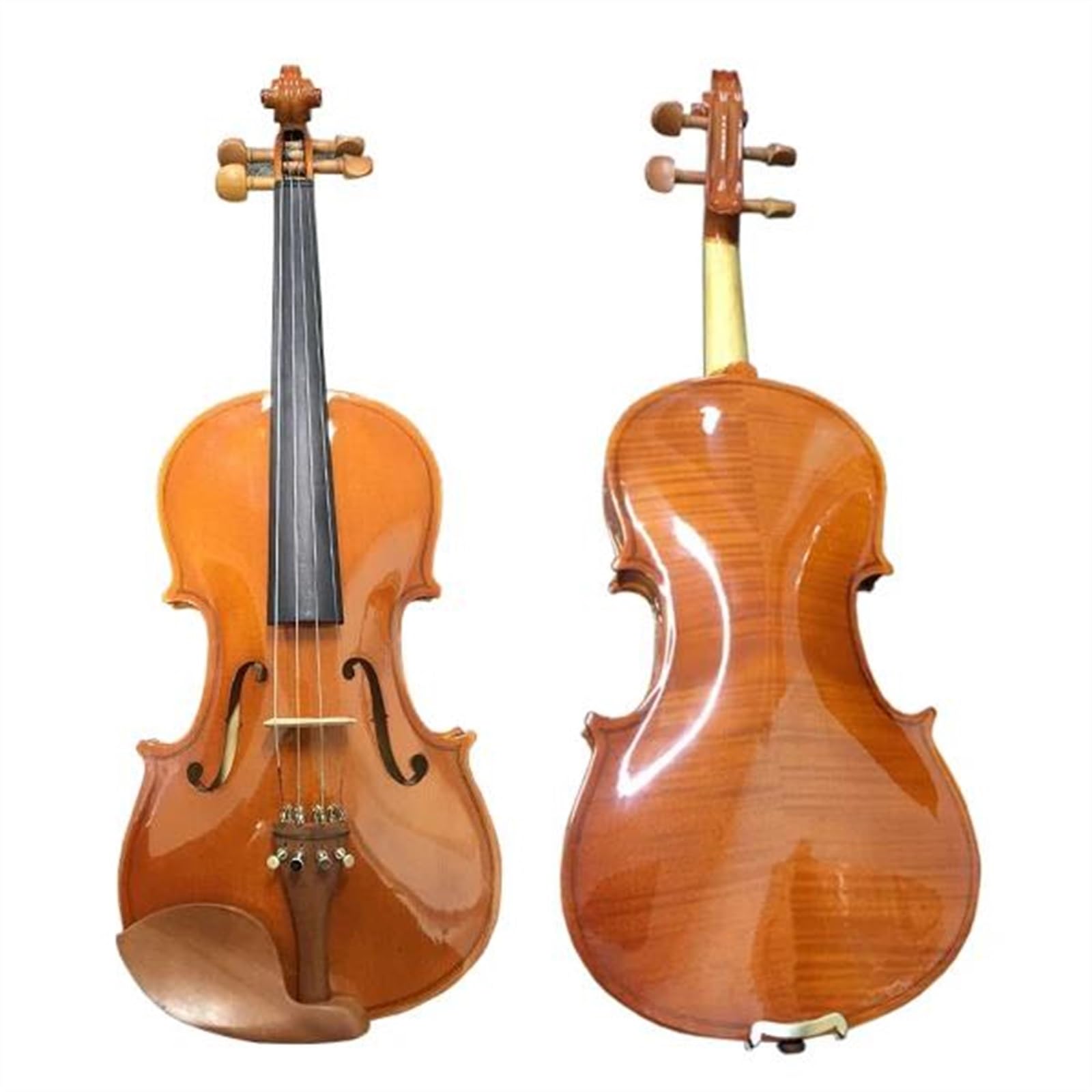 Violine Ahorn Flamme Haut Geigen Musikinstrumente Griffbrett Ebenholz