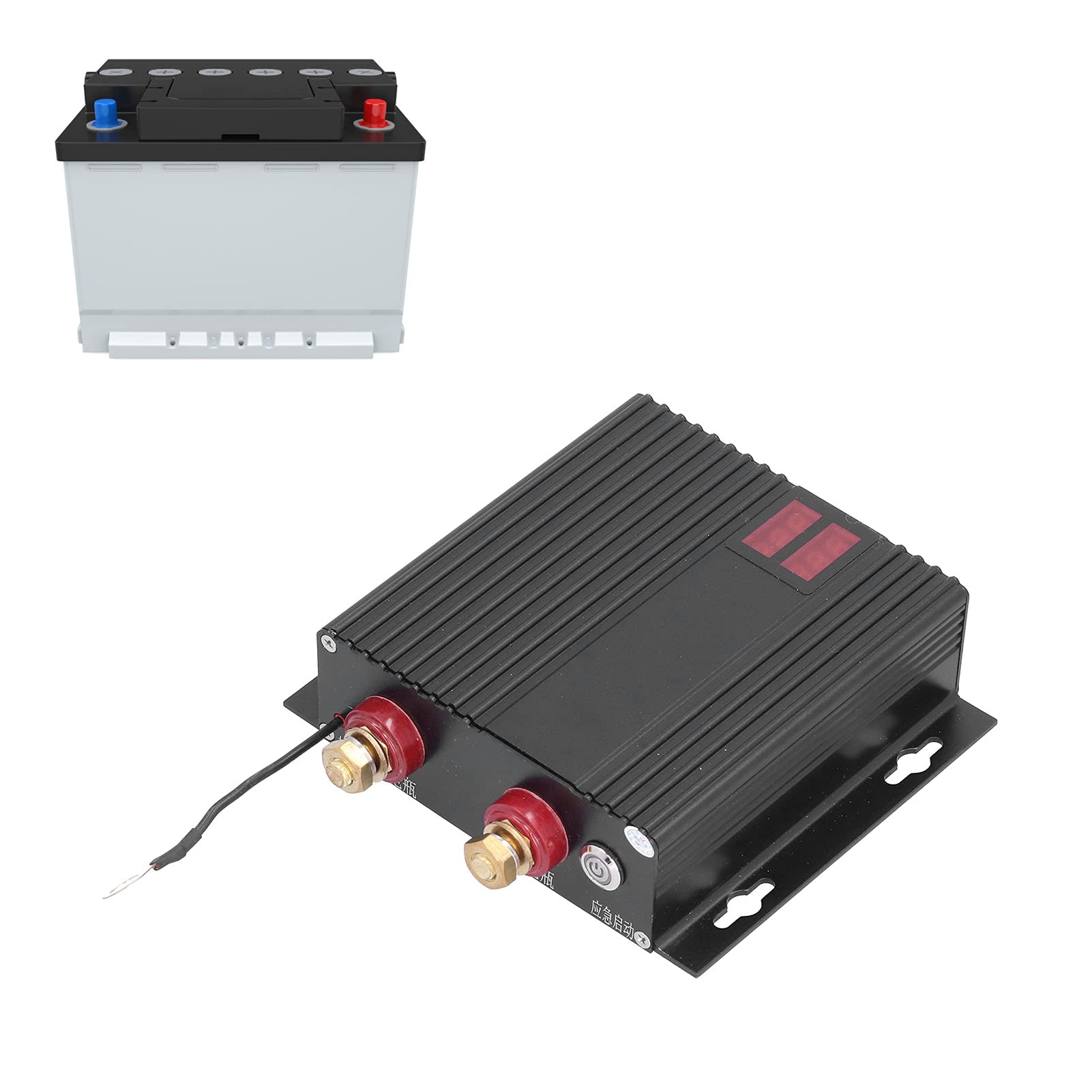 Aislador inteligente de batería dual Relé sensible al voltaje de 250 A, relé de carga dividida automática de 12 V y 24 V con cuerpo de aleación de aluminio para