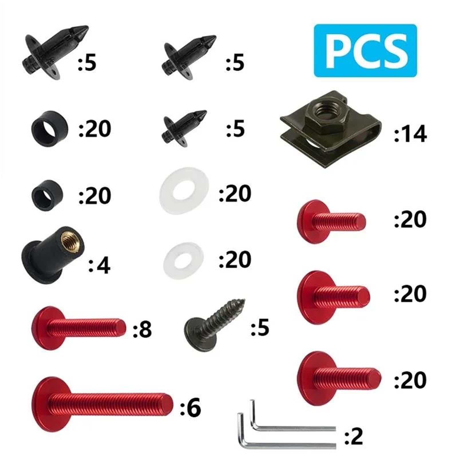 Dadi Per Parabrezza Moto Viti Kit Di Bulloni Per Carenatura Per TDM 850 900/A TMAX 500/530 SX/DX SRV250 SRX 400 600 TDR250 - Bulloni, Viti, Dadi E Clip(Argento)
