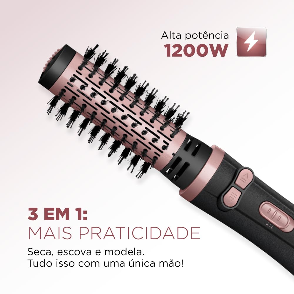 Escova Rotativa, Mondial, Preto/Golden Rose, 1200W, Bivolt – ERB-01 em promoção! Veja a oferta e mais achadinhos de Cabelos 4 Hoje é o melhor dia para comprar Escova Rotativa, Mondial, Preto/Golden Rose, 1200W, Bivolt – ERB-01 com aquele preço maroto! Promoção! Aproveite a oferta! 4
