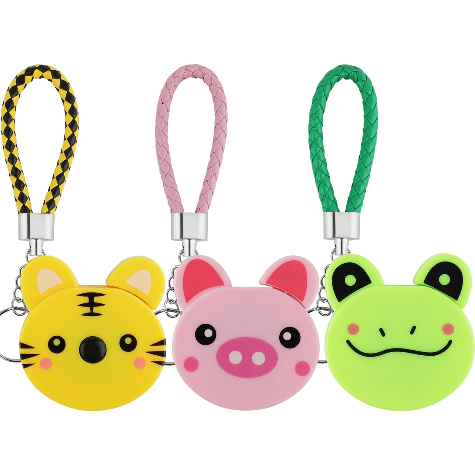Mrltau 3 Pcs Retractable Measuring Tape for Body Measurements Fabric Tailors Tape Measure, Animal-Shape Kids Tape Measure