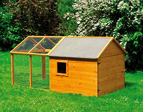 Promadino Kleintierstall mit Auslauf+Umrüstset Hühnerstall – Bild 4