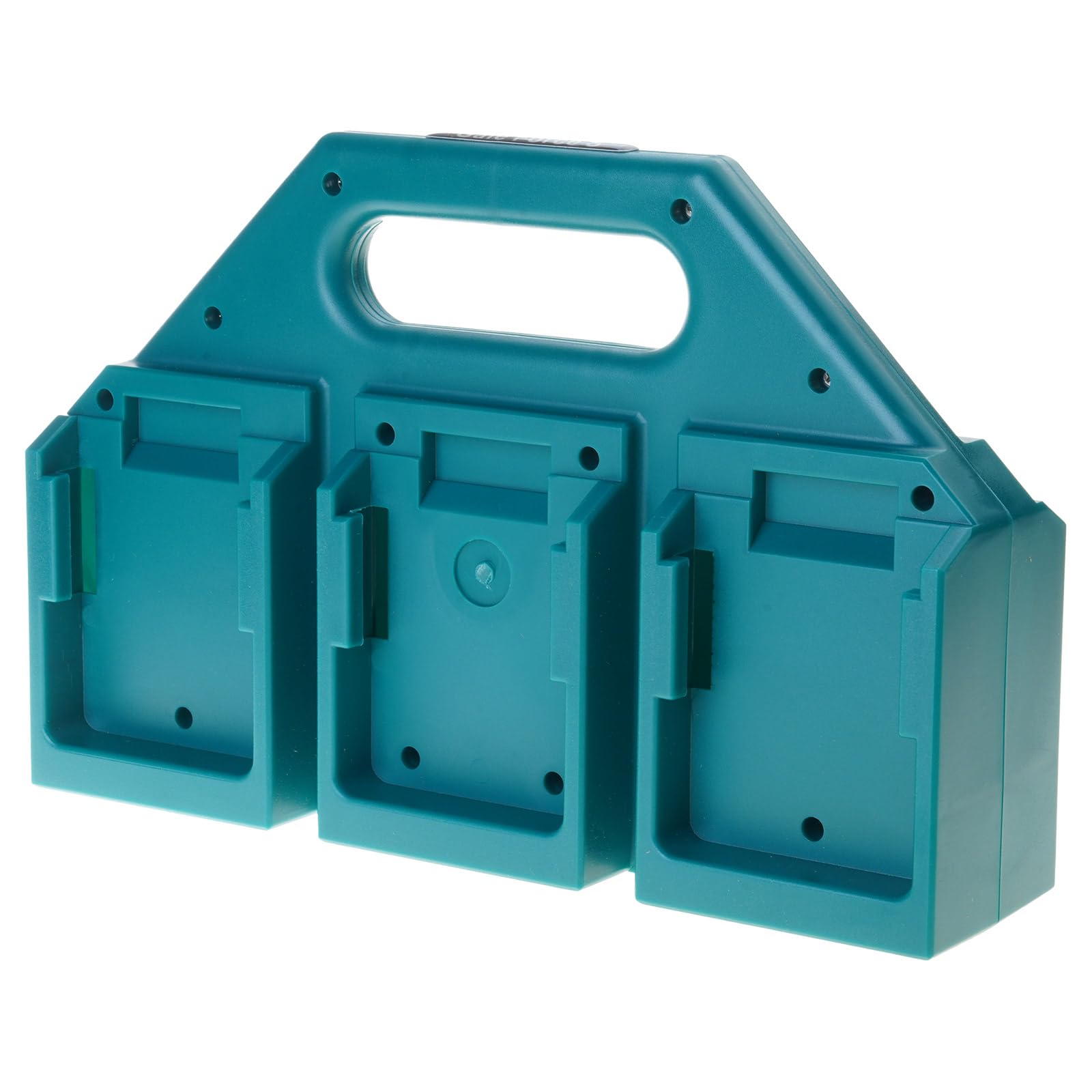 Yanzunlrn 6 Slots Green Space Efficient Battery Organizers For 18V Cells Holds 4 / 6Units Sturdy Mounting Rack Tool Accessory Sturdy Power Tool Accessories