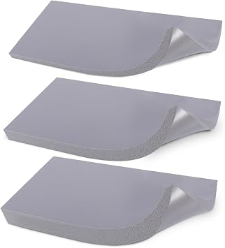 3 Thickness Silicone Hat Heat Press Mat,1/8",2/8",3/8"- 8" x 4" Foam Cover Pad and Double Sided Use Mat for Hat Press,Suitable for Sublimation,HTV Heat Transfer Vinyl,Dimensional Emblems and Patches