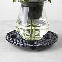 Vista 5 de 8 elevadores de plantas, soportes resistentes para plantas, elevador de platillo para cultivo y drenaje en interiores y exteriores, evita