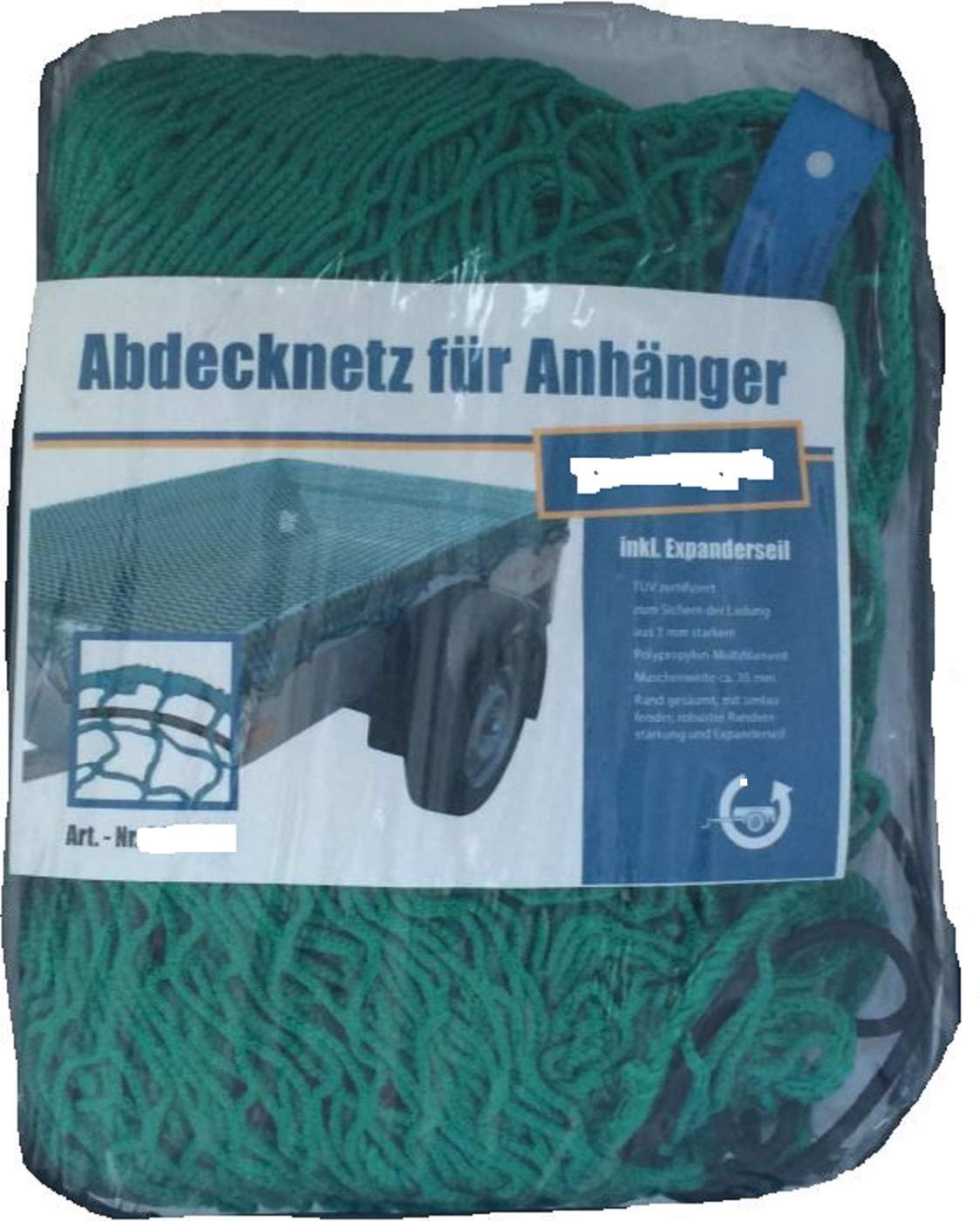 AIV Netz für Ladungssicherung mit umlaufend Expanderseil 6 mm - TÜV Zertifiziert Verschiedene Größen in Profi Qualität (350 x 200 cm)
