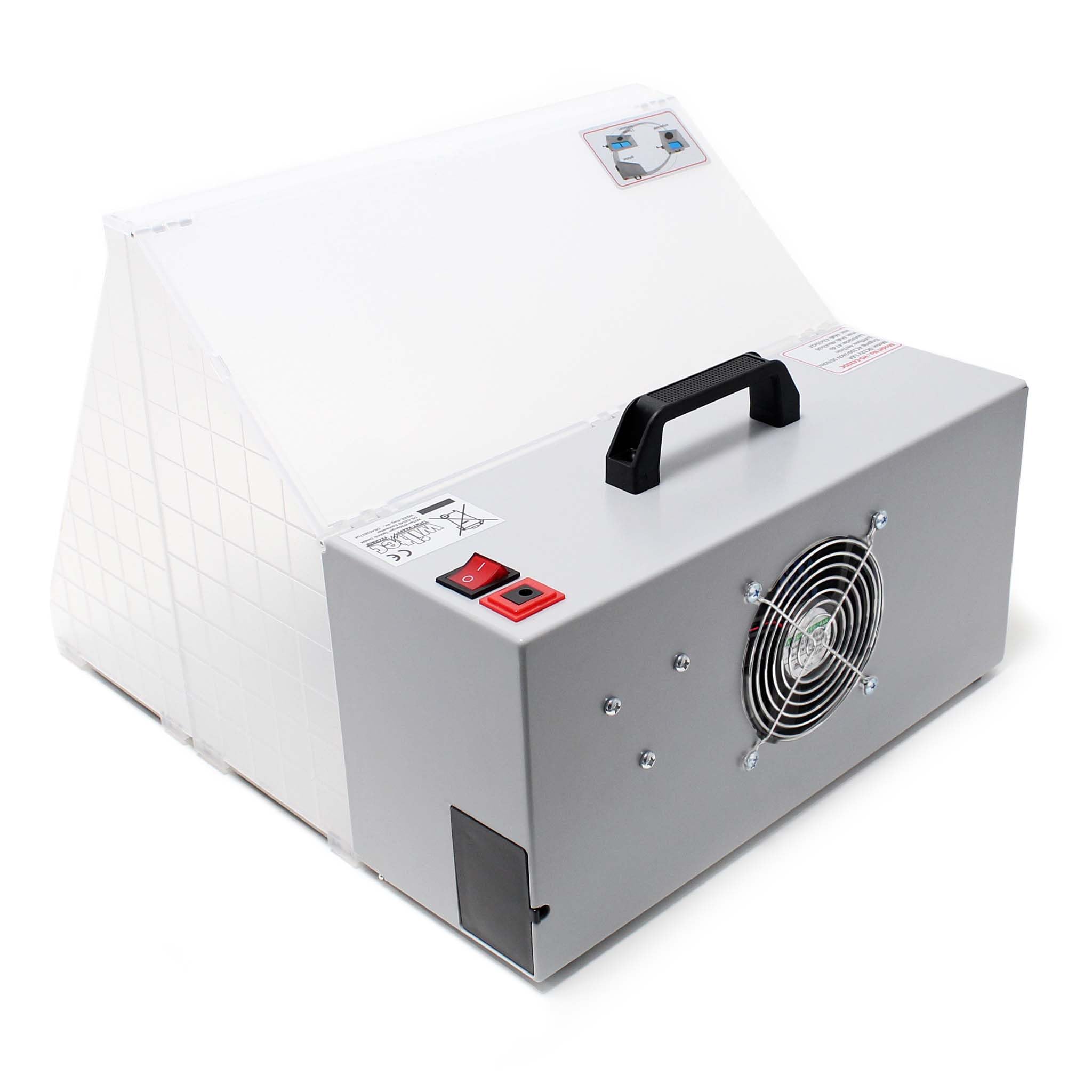 Wiltec Airbrush Absauganlage 3 m³/min 52 dB Filter erweiterbar Lackierkabine