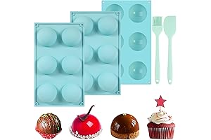 Silicone Hot Chocolate Bomb Mold, Cocoa Bomb Sphere Maker for Encasing Sweet Treats