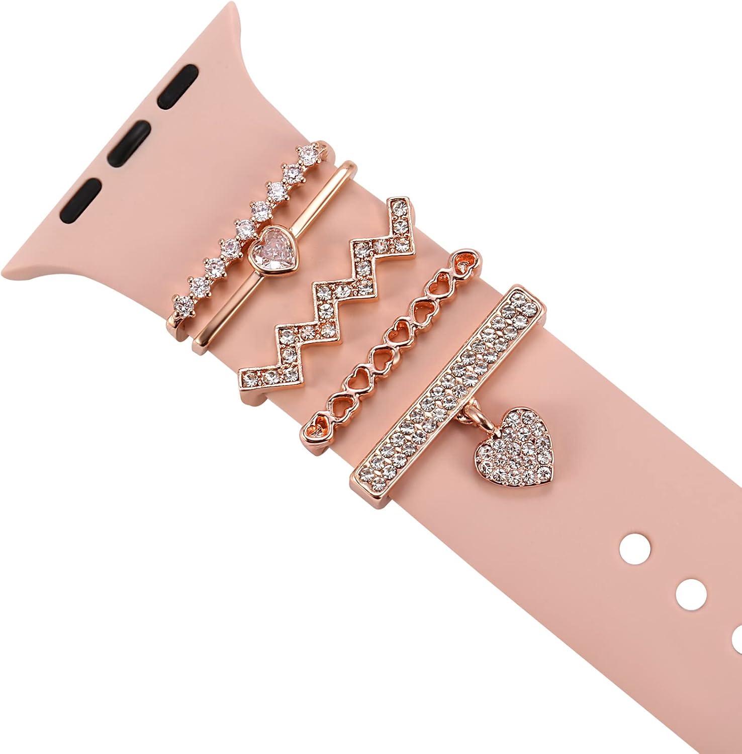 Decorative Heart Rings Loops Compatible with Apple...