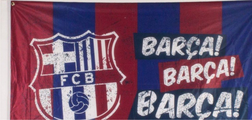 FC Barcelona Room Flag 90 x 140 cm with Logo