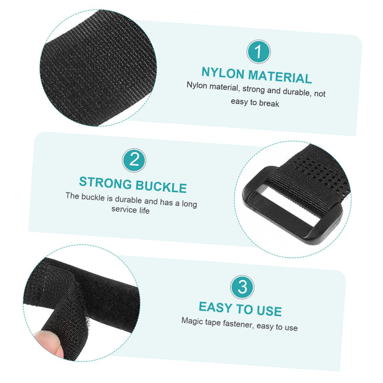 Gogogmee 8Pcs Bike Wheel Stabilizer Straps Durable Mountain Bicycle Transporting Accessories with High Strength Buckle Lengths for Secure Bike Rack Fixing