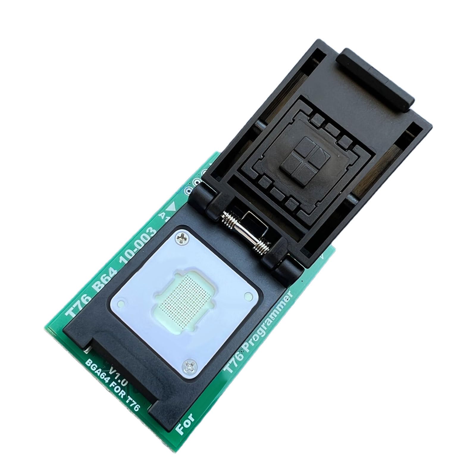 Adaptador IC BGA64 para programador T76, base de compilador, chip calculadora para electrónica, soporte de sonda con resorte