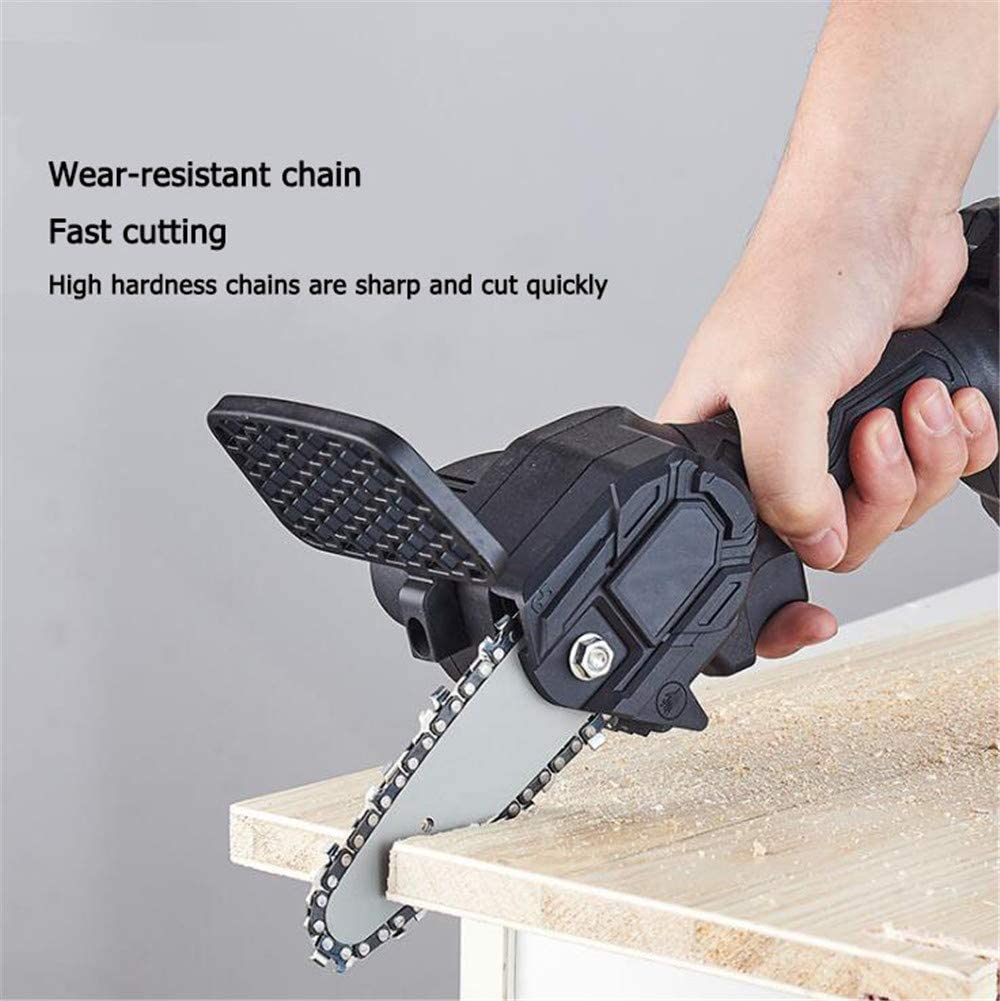 Mini Chainsaw Akumulatorowa, bezprzewodowa ręczna piła łańcuchowa z 2 akumulatorami, przenośna ręczna piła elektryczna 24 V do przycinania gałęzi drzew i cięcia drewna