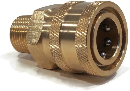 Miniatura 4 de The ROP Shop  Acoplador de conexión rápida de latón MPT de 38" para accesorios de lavado a presión y potencia