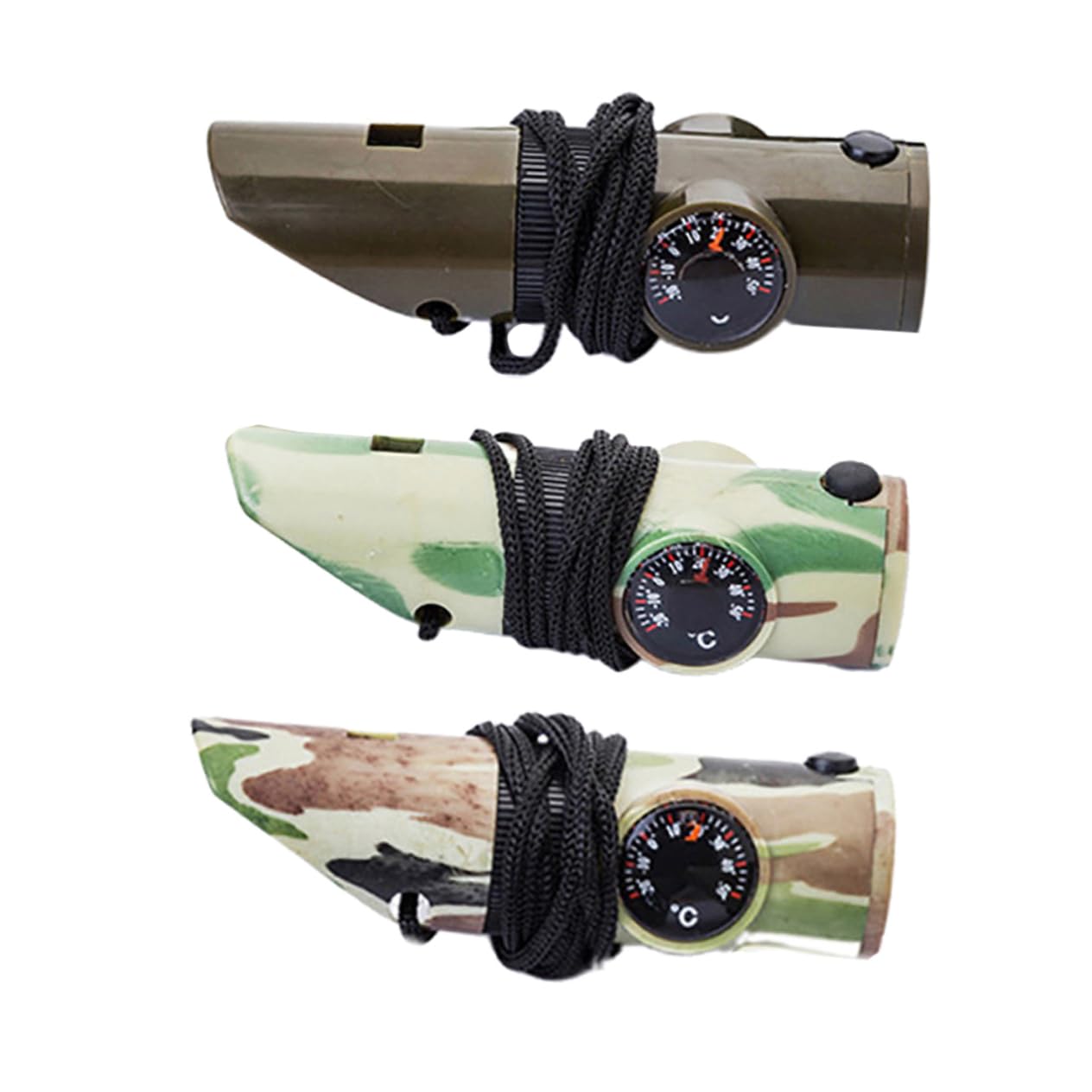 Sosoport Outdoor-überlebens Pfeife Pfeifen-Halskette Schiebepfeife Sicherheitspfeife Notfall Outdoor-multitools Notfall Pfeifen Notfall-überlebenspfeife Zelt Lichter Abs