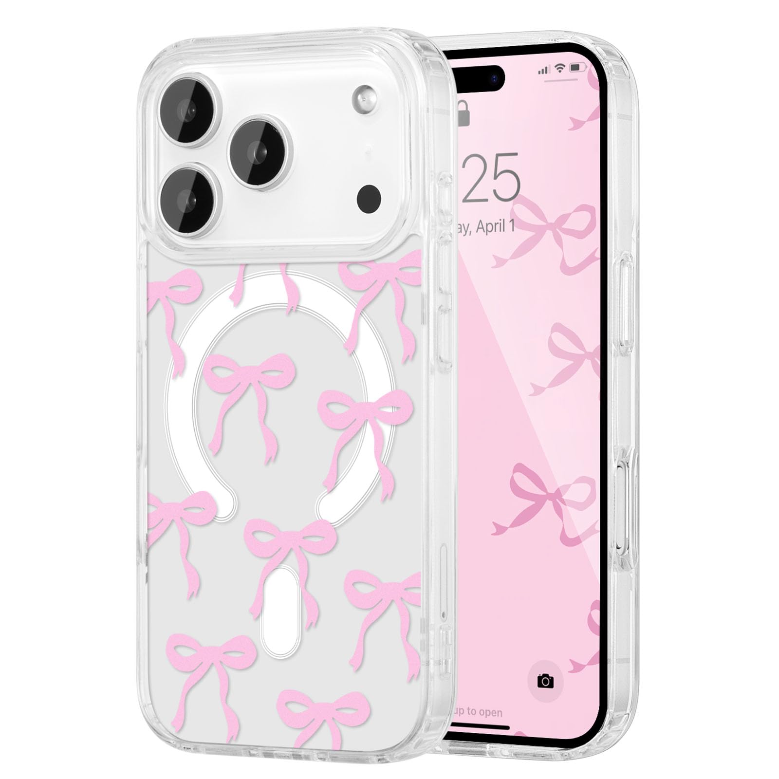 Amazon.com: UEEBAI Magnetic for iPhone 17 Pro Max Case, Bow Case