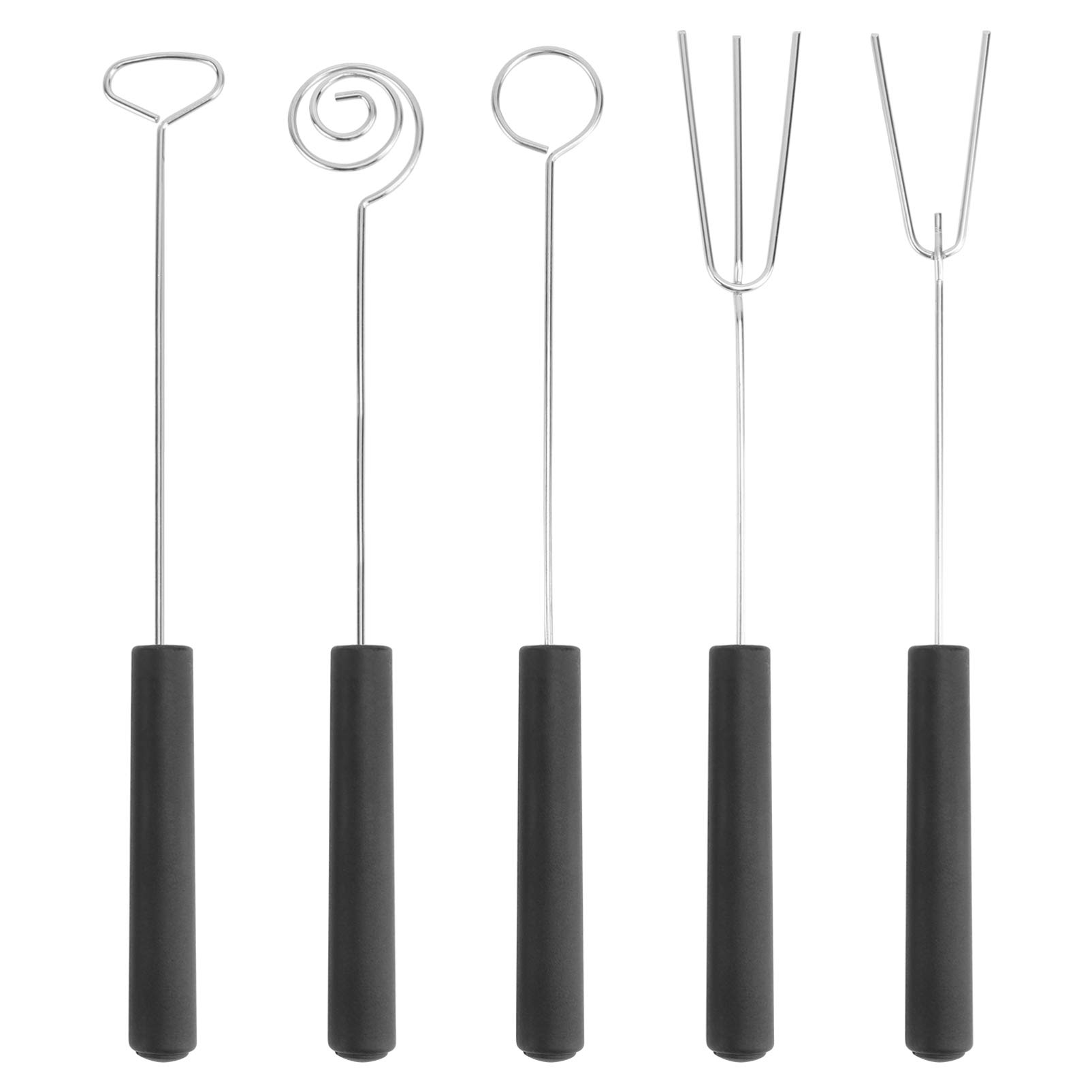 5pcs Fork Dipping Fork Kitchen Gadget Stainless Steel Chocolate Fork
