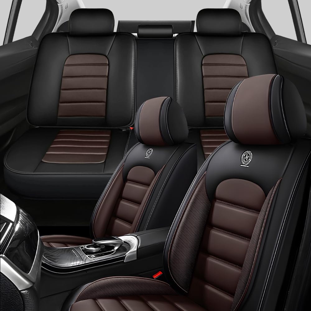 CVQAZ Car Seat Covers for Mazda CX-50 2023-2024 2025 Durable Leather Seat Cover Waterproof Seat Covers All Weather Car Seat Automotive Seat Protector(