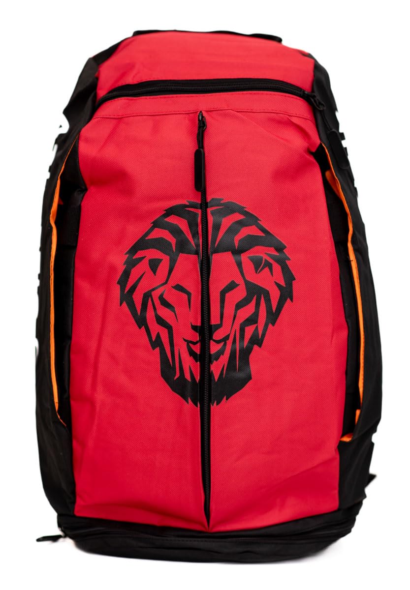 Athletic Club Mochila + Bolsa de Deporte 2 en 1, Negro con Rojo, 51 x 29 x 22 cm, Asas ocultas, Bolsillos Múltiples, Producto Oficial