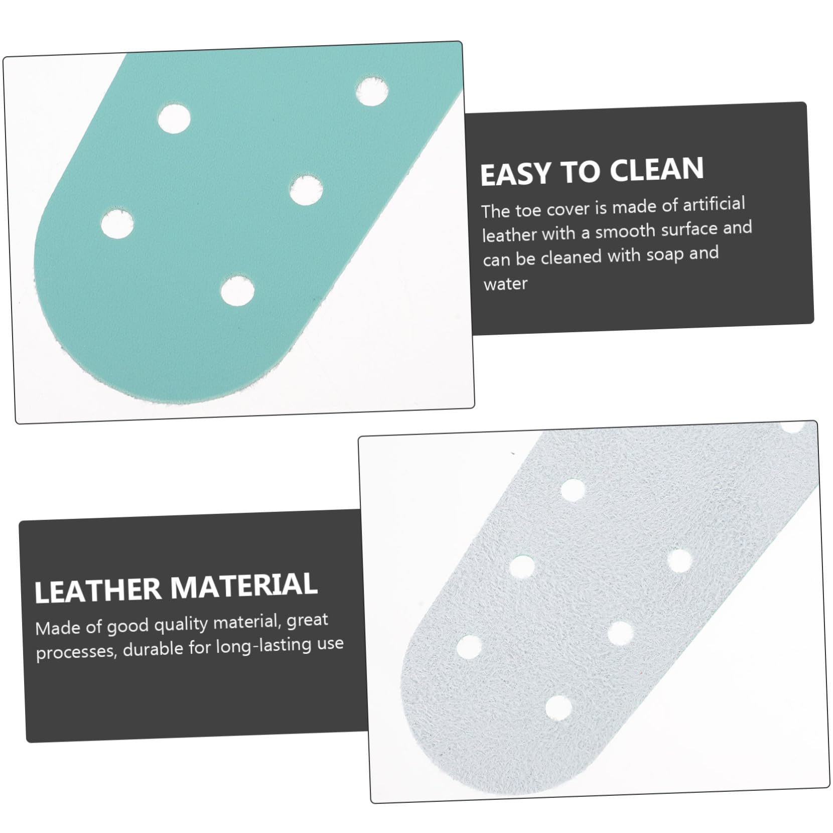 BESPORTBLE 2sets Roller Skates Accessory Skates Toe Protective Cover Toe Covers for Shoes 2pairs*2