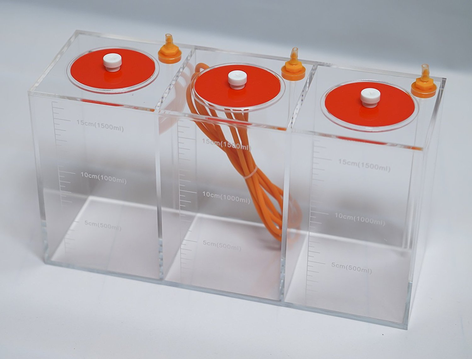 DaysFive Liquid Storage Bucket 3 Rooms 4.5 Liters 1.17 Gallons