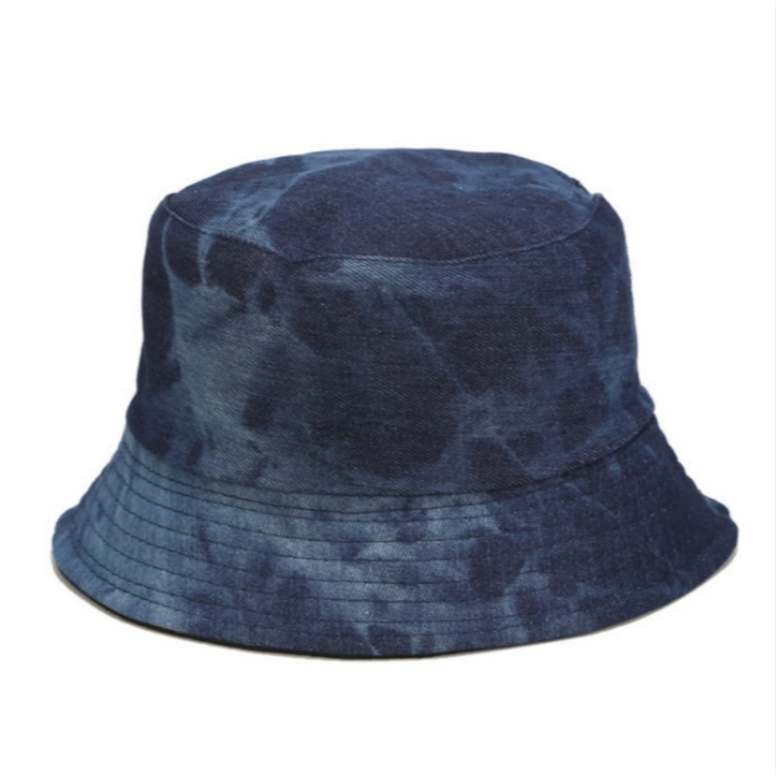 Chapeau de soleil fisherman réversible double face en denim résistant