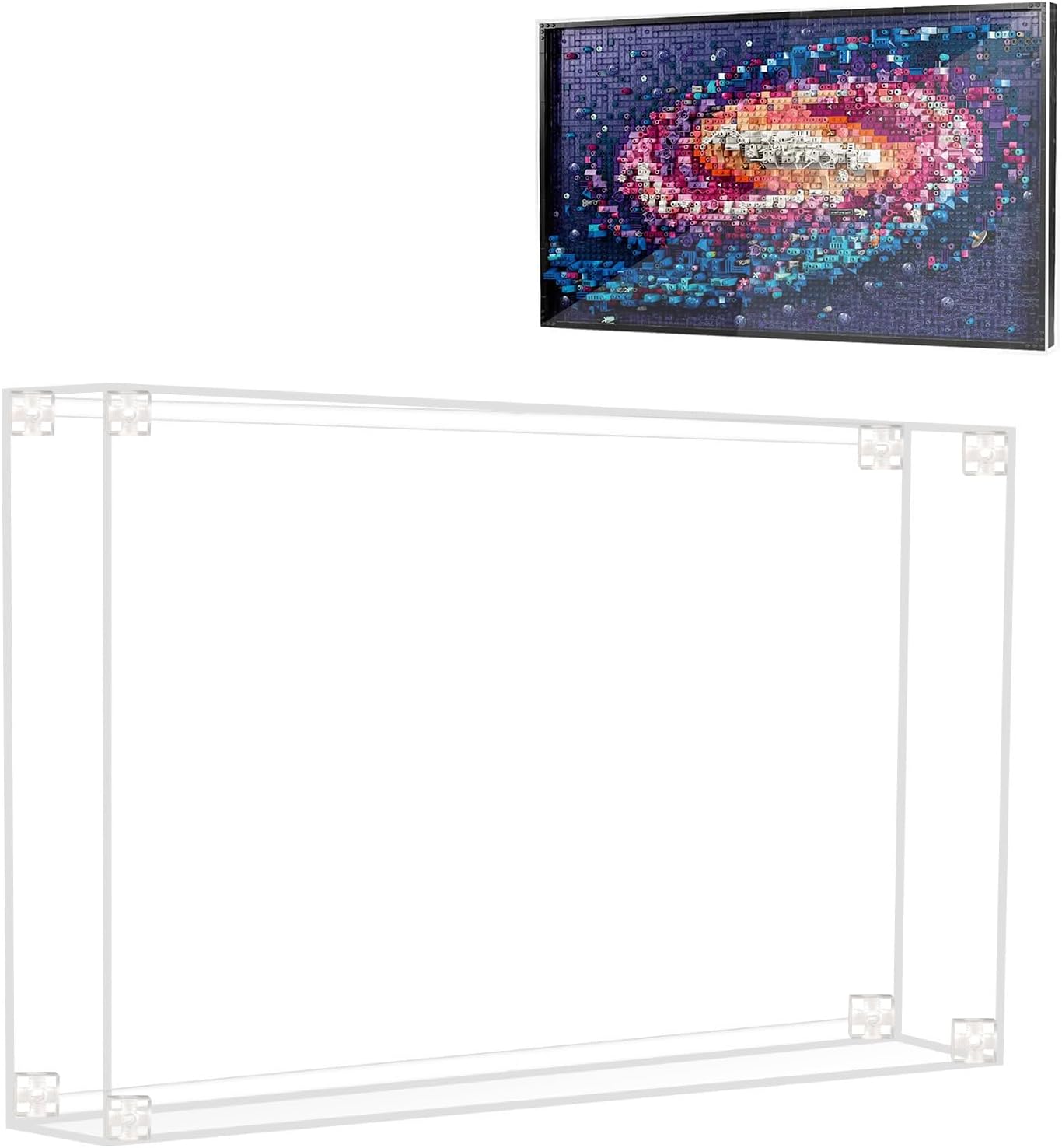 Acrylic Display Case for Lego 31212 The Milky Way Galaxy Can Be Installed on The Wall Photo Frame (NOT Included The Model)