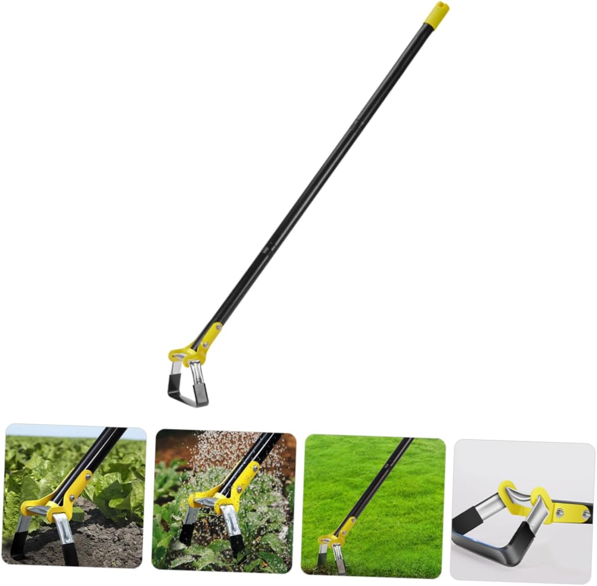 VICASKY Small Garden Hand Hoe Manganese Weeding Tool for Digging Loosening Soil Aeration Convenient Handle Garden Tool for Home Gardening