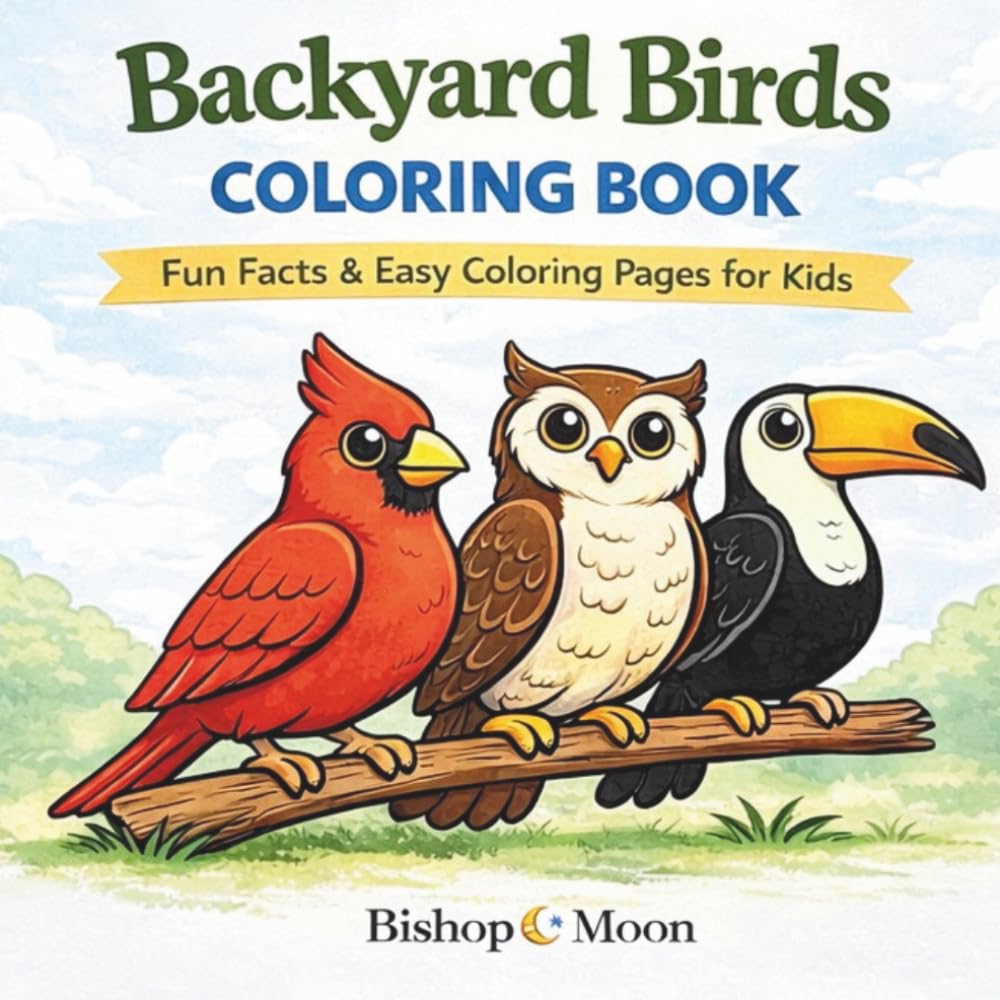 Backyard Birds Coloring and Fact Book