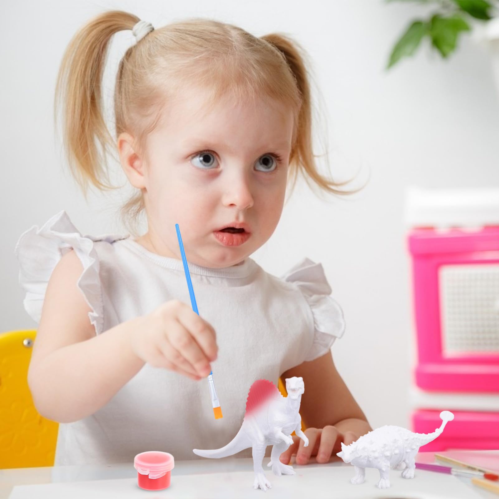 IMIKEYA Dinosaurier Spielzeugmodell Malset 1 Satz PVC für Kinder