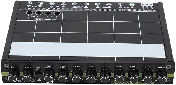 Korektor, Fydun 1 szt Samochodowy korektor dźwięku Korektor dźwięku stereo z 7 pasmami