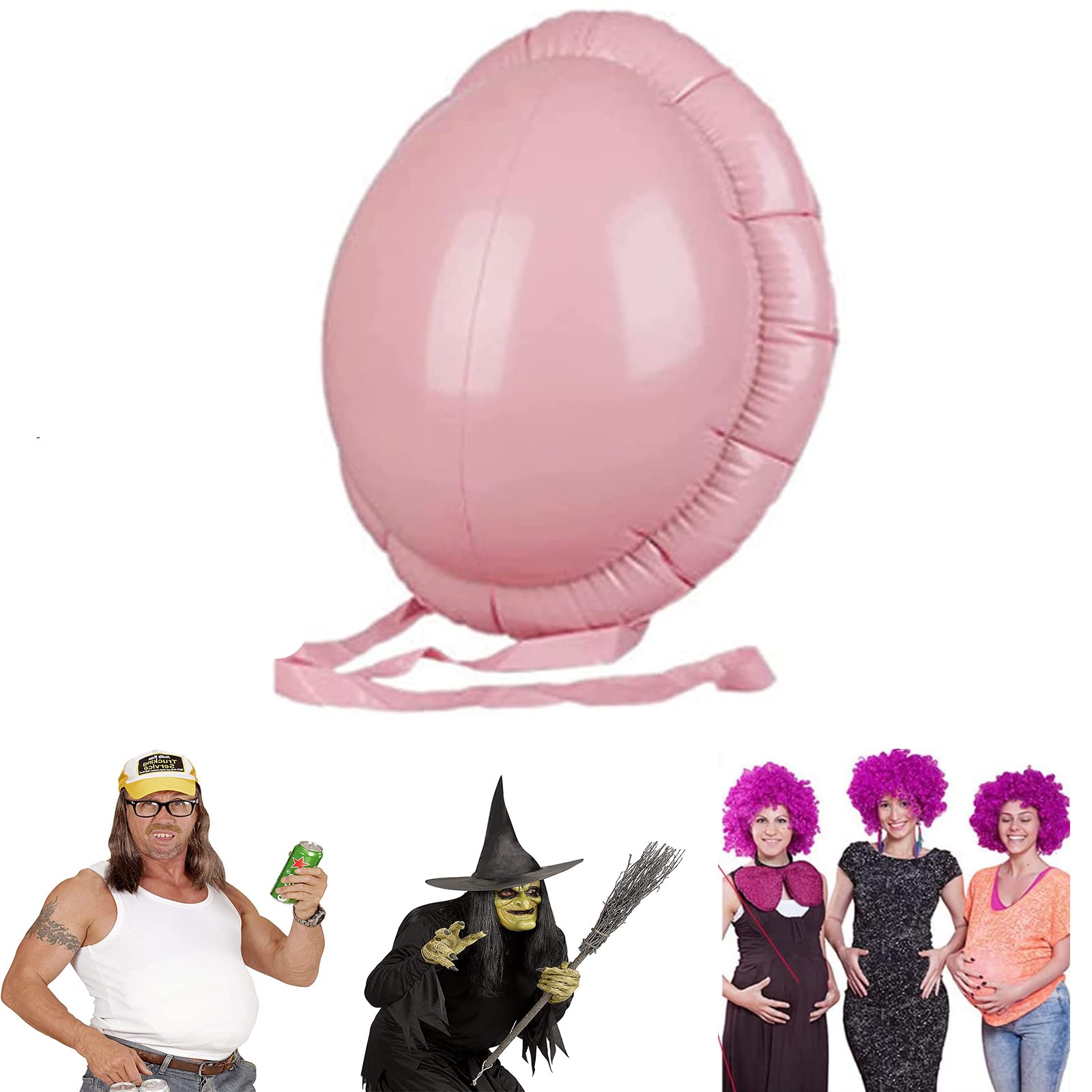 1 PCS Christmas Santa Big Belly Santa Claus Belly Fake Belly Inflatable Belly Fake Pregnancy Belly Cosplay Belly Claus Belly for Christmas Belly Stuffer Fat Suit Padding Cosplay