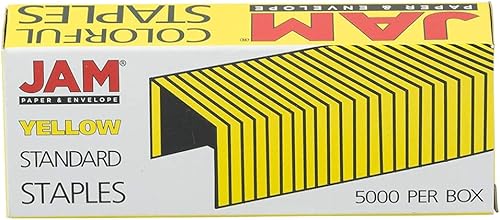 Vista 10 de JAM PAPER Grapas coloridas de tamaño estándar - Negro azabache - 5000/caja