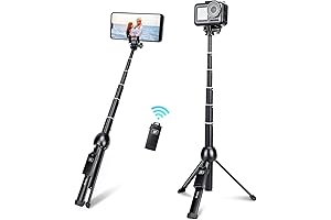 45 Inch Extendable Selfie Stick Tripod with Wireless Remote