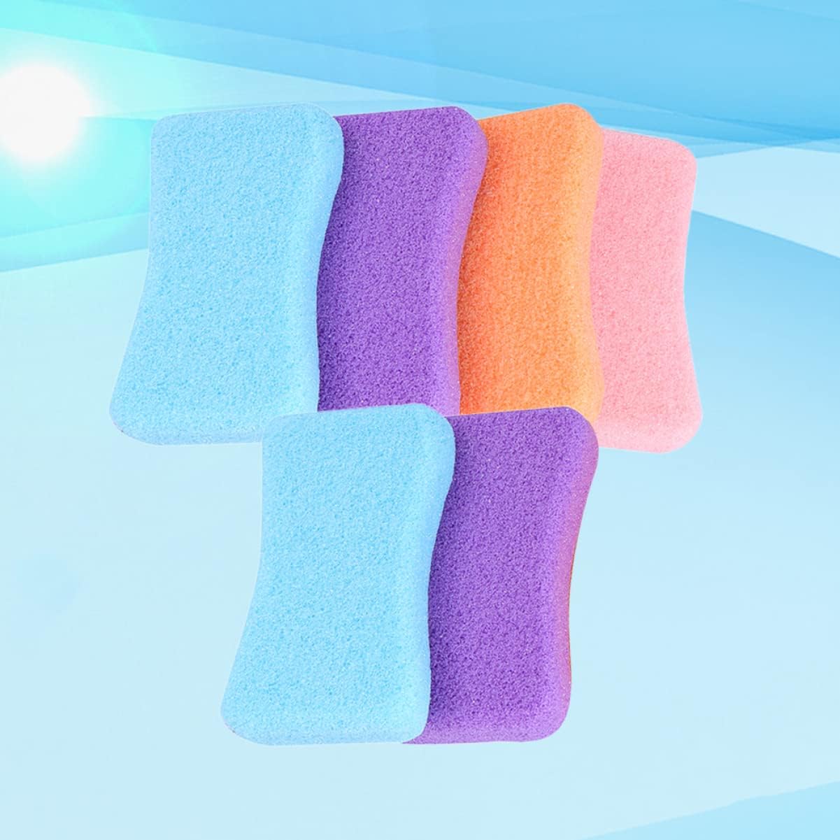 Didiseaon 6pcs Pumice Stone for Dead Skin Removal Foot Sander Foot File Cleaning Pumice Stone Exfoliating Tool Random Color