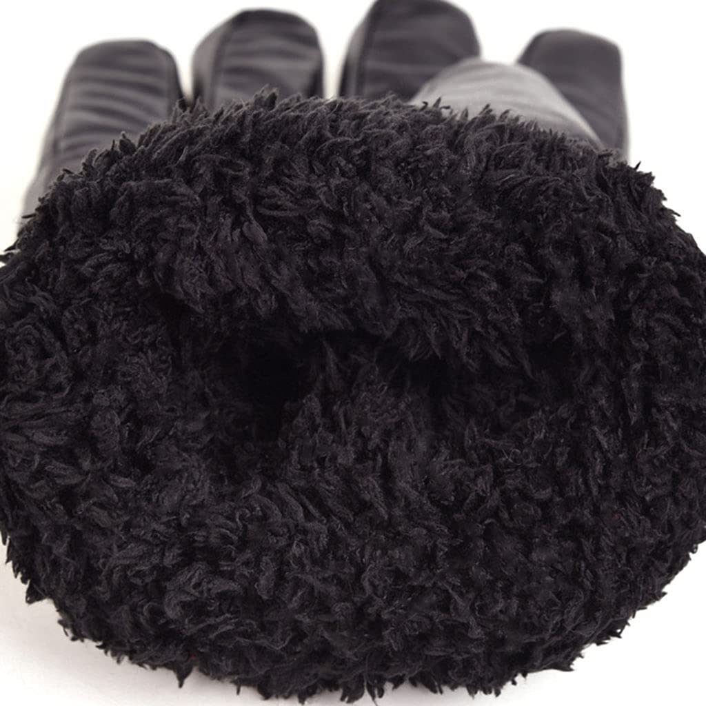 CHEWYNP Guantes de Cuero para Motocicleta, Impermeables y Resistentes al Viento, para Montar en Bicicleta, para Invierno, Ciclismo, Caza, Pesca, esquí, Nieve, Guantes aislantes, Calentador