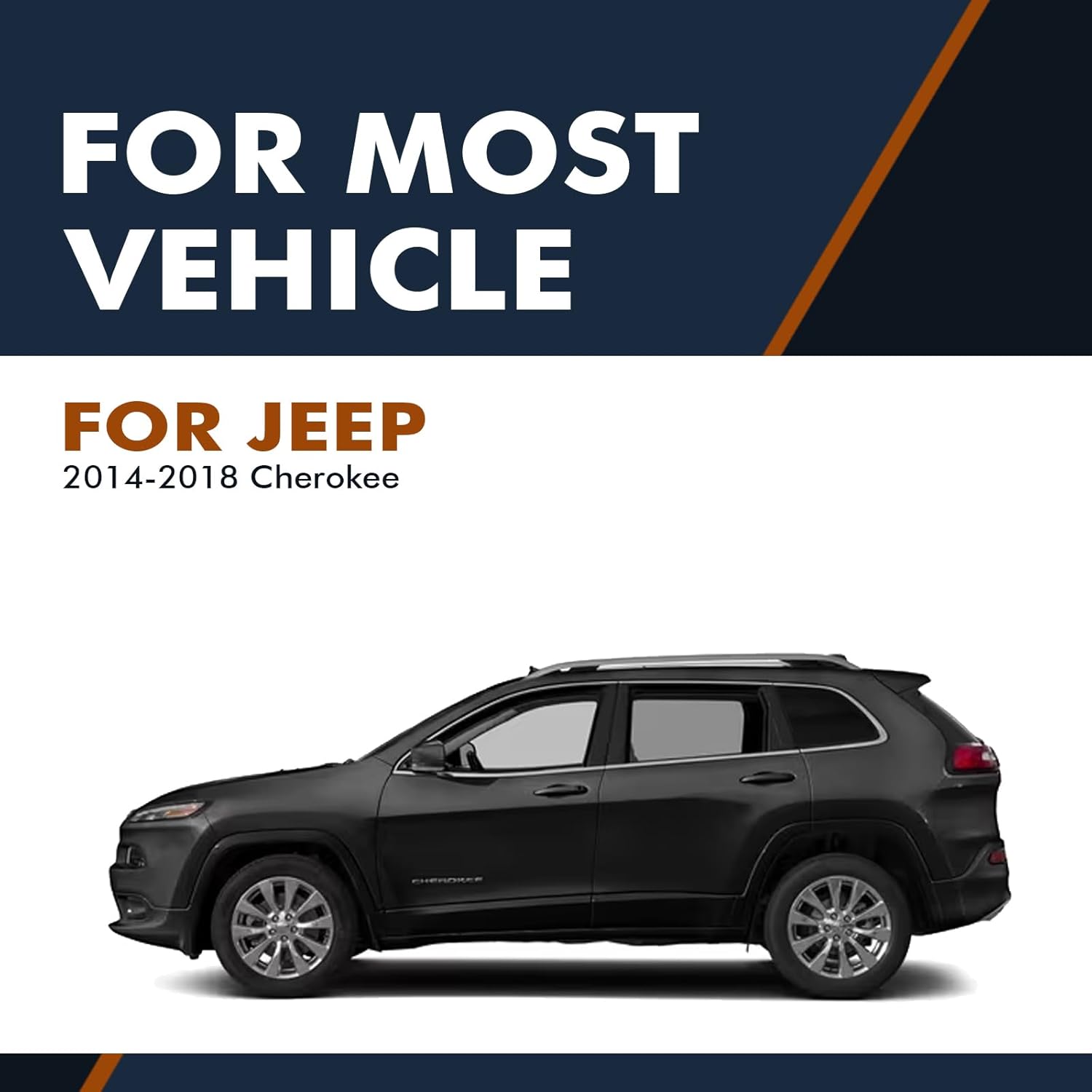 PM Auto Set of 4 Front Quick Complete Strut-Coil Spring-Rear Shock For 2014-2018 Jeep Cherokee FWD