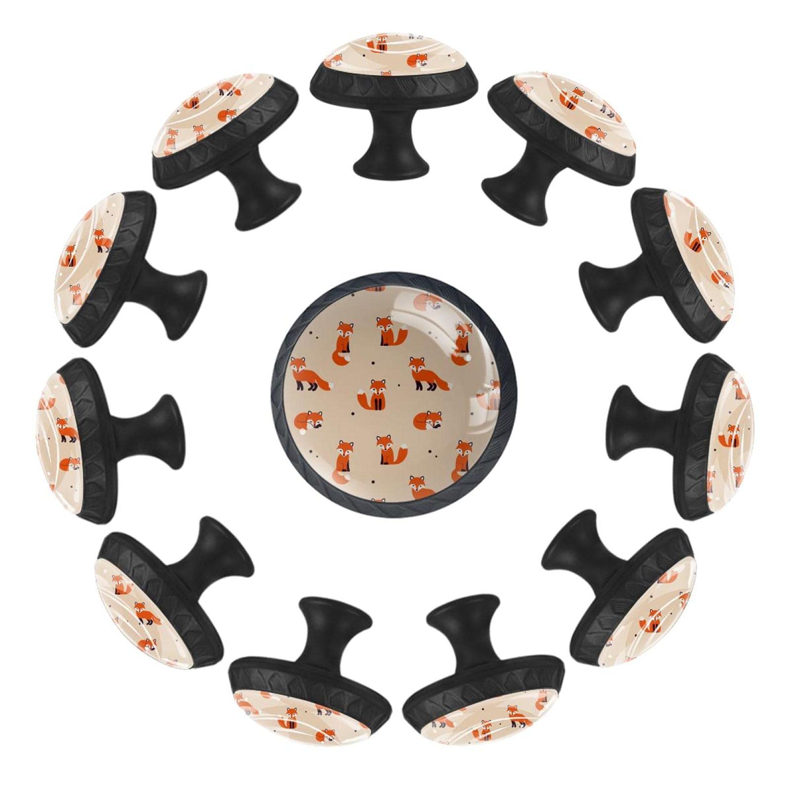 Boutons de tiroir renards 35 mm pour meuble de chambre et table de chevet