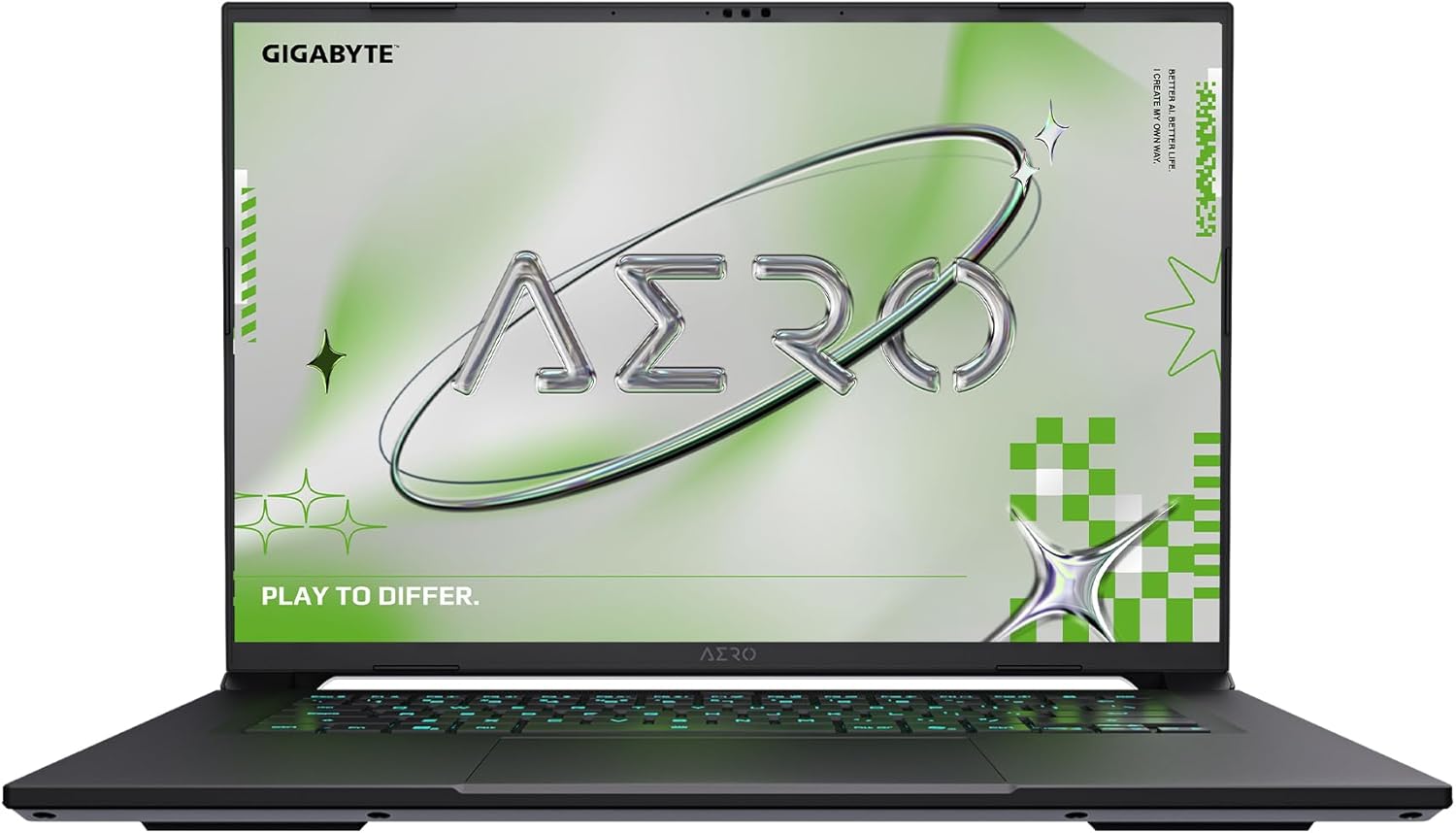 GIGABYTE AERO X16; Copilot+ PC - 165Hz 2560x1600 WQXGA - NVIDIA GeForce RTX 5070 - AMD Ryzen AI 7 350-1TB SSD with 16GB DDR5 RAM - Windows 11 Home - Lunar White