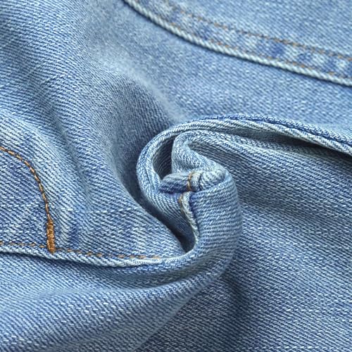 Pantalones vaqueros cargo de pierna ancha en mezclilla elástica premium 3