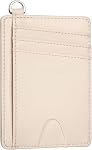 Slim Minimalist Front Pocket Wallet, RFID Blocking Credit Card Holder Wallet with Detachable D-Shackle for Men Women
