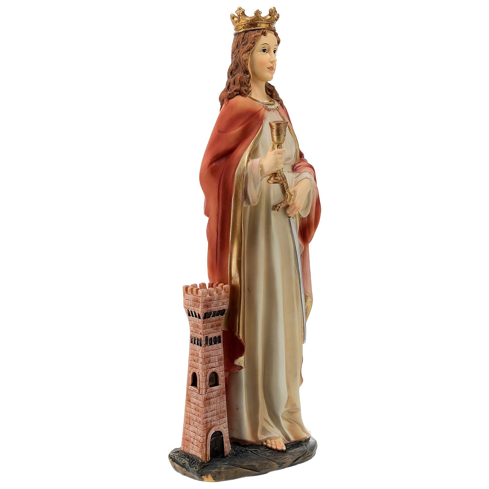 Holyart Statues en résine et PVC: Statue Sainte Barbe 40 cm résine